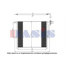 052012N AKS DASIS Конденсатор, кондиционер