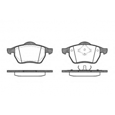 P2903.00 WOKING Комплект тормозных колодок, дисковый тормоз
