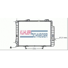 0311101 KUHLER SCHNEIDER Радиатор, охлаждение двигател