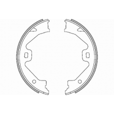 18492740688 S.b.s. Комплект тормозных колодок, стояночная тормозная с