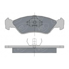 SP 236 SCT Комплект тормозных колодок, дисковый тормоз