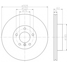 MDC1719 MINTEX Тормозной диск