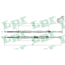 C0235B LPR Трос, стояночная тормозная система