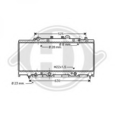 8109152 DIEDERICHS Радиатор, охлаждение двигателя