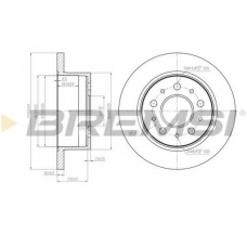 DBB653S BREMSI Тормозной диск
