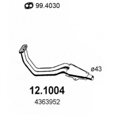 12.1004 ASSO Труба выхлопного газа