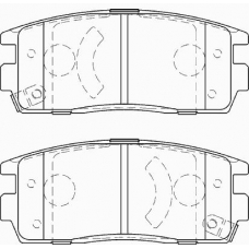 FD7578A NECTO Комплект тормозных колодок, дисковый тормоз