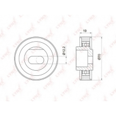 PB-1020 LYNX Pb-1020 натяжной ролик / грм honda accord 2.0-2.3 90-03 / prelude 2.0-2.3 92-00 / shuttle 2.2-2.3 94-04