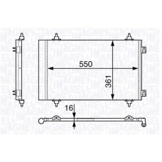 350203710000 MAGNETI MARELLI Конденсатор, кондиционер