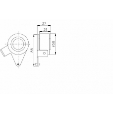 TKR 9917 TIMKEN Натяжной ролик, ремень грм