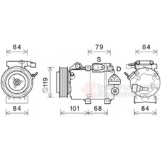 8200K374 VAN WEZEL Компрессор, кондиционер