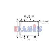 060034N AKS DASIS Радиатор, охлаждение двигателя
