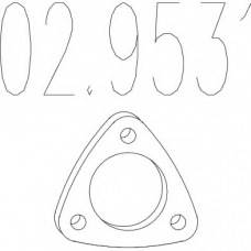 02.9531 MTS Прокладка, труба выхлопного газа