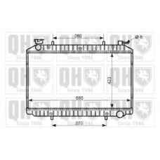 QER2441 QUINTON HAZELL Радиатор, охлаждение двигателя