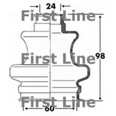 FCB6094 FIRST LINE Пыльник, приводной вал