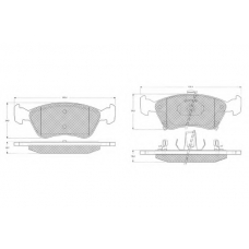 PF1224 PROCODIS FRANCE Комплект тормозных колодок, дисковый тормоз