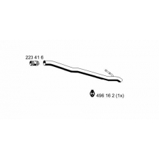 341554 ERNST Труба выхлопного газа