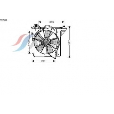 TO7538 AVA Вентилятор, охлаждение двигателя