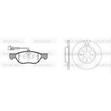 84873.01 WOKING Комплект тормозов, дисковый тормозной механизм