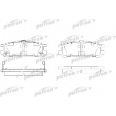 PBP790 PATRON Комплект тормозных колодок, дисковый тормоз