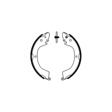 8DB 355 002-151 HELLA Комплект тормозных колодок