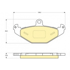 6114949 GIRLING Комплект тормозных колодок, дисковый тормоз