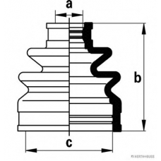 J2867015 HERTH+BUSS JAKOPARTS Комплект пылника, приводной вал