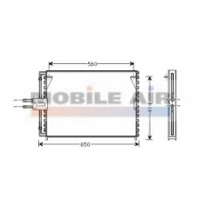 43005189 VAN WEZEL Конденсатор, кондиционер