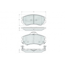PF1529 PROCODIS FRANCE Комплект тормозных колодок, дисковый тормоз