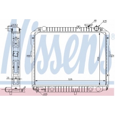 66646 NISSENS Радиатор, охлаждение двигателя