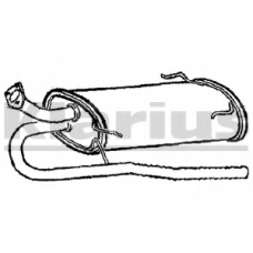 CL183M KLARIUS Глушитель выхлопных газов конечный
