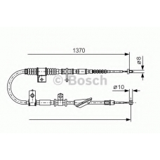 1 987 477 743 BOSCH Трос, стояночная тормозная система