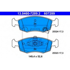 13.0460-7289.2 ATE Комплект тормозных колодок, дисковый тормоз