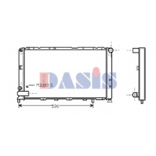 080370N AKS DASIS Радиатор, охлаждение двигателя