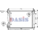 480052N AKS DASIS Радиатор, охлаждение двигателя