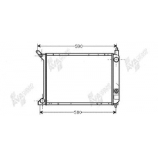02002095 VAN WEZEL Радиатор, охлаждение двигателя