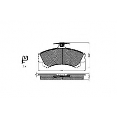 32185 SPIDAN Комплект тормозных колодок, дисковый тормоз