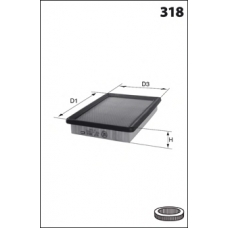 ELP9147 MECAFILTER Воздушный фильтр