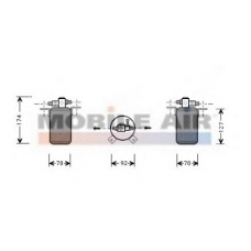 0600D021 VAN WEZEL Осушитель, кондиционер