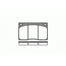 2044.00 ROADHOUSE Комплект тормозных колодок, дисковый тормоз