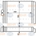 8FH 351 313-151 HELLA Теплообменник, отопление салона