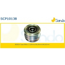 SCP10138 SANDO Ременный шкив, генератор