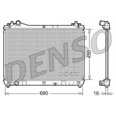DRM47016 DENSO Радиатор, охлаждение двигателя