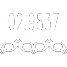 02.9837 MTS Прокладка, труба выхлопного газа
