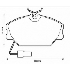 571513S STOP Комплект тормозных колодок, дисковый тормоз