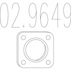 02.9649 MTS Прокладка, труба выхлопного газа