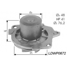 LDWP0672 TRW Водяной насос