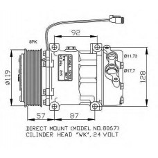 32120 NRF Компрессор, кондиционер