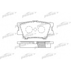 PBP1892 PATRON Комплект тормозных колодок, дисковый тормоз