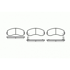 0619.02 REMSA Комплект тормозных колодок, дисковый тормоз